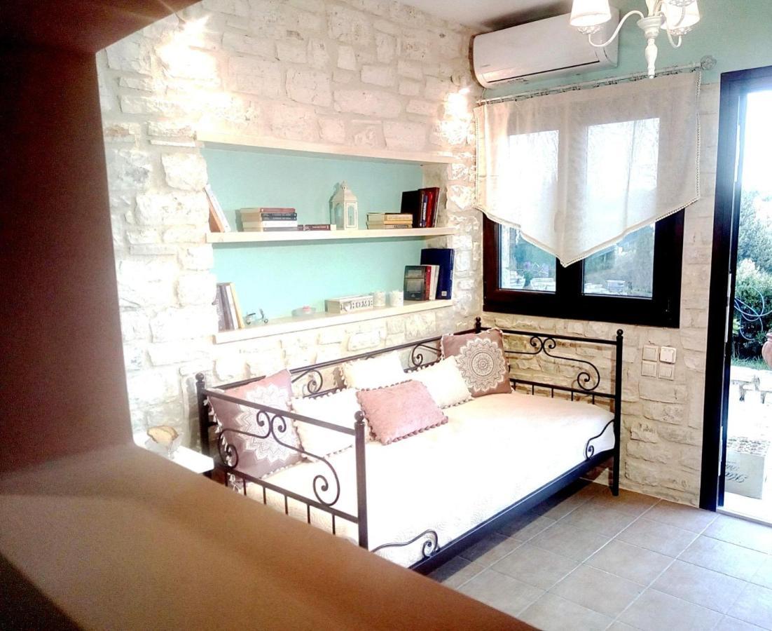 Stone Studio In Nature With View To Corfu Town! Evropouloi Bagian luar foto