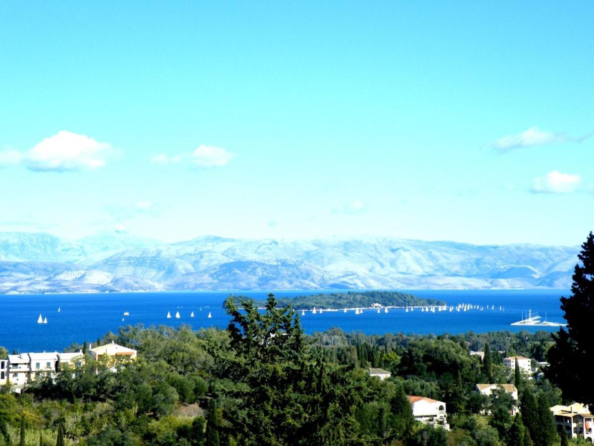 Stone Studio In Nature With View To Corfu Town! Evropouloi Bagian luar foto